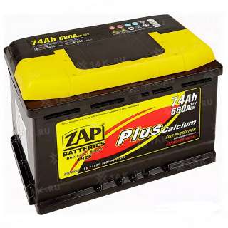 Аккумулятор ZAP PLUS (74 Ah, 12 V) L+ L3 арт.ZAP-574 14