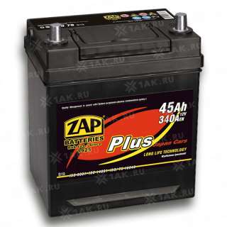 Аккумулятор ZAP PLUS (45 Ah, 12 V) Прямая, L+ B24 арт.545 24