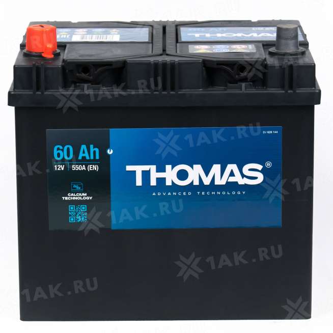 Аккумулятор THOMAS (60 Ah, 12 V) Прямая, L+ D23 арт.627199 1