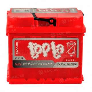 Аккумулятор TOPLA Energy (45 Ah, 12 V) L+ LB1 арт.108345