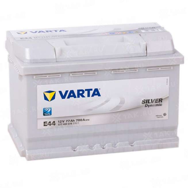 Купить аккумулятор VARTA Silver Dynamic (77 Ah) 780 A, 12 V Обратная, R+  арт.533096 с бесплатной доставкой –