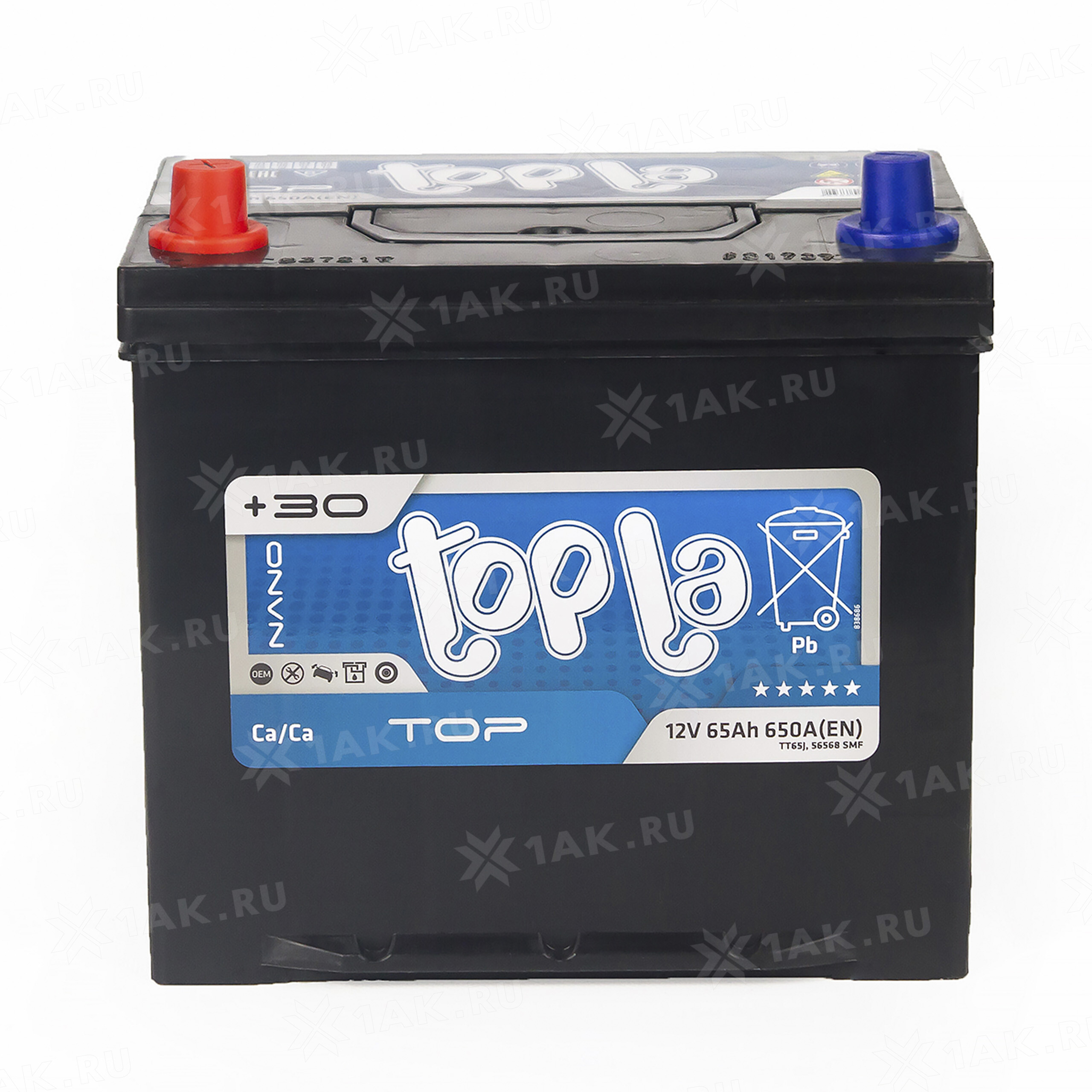 Аккумулятор TOPLA TOP (65 Ah, 12 V) Прямая, L+ D23 арт.118765