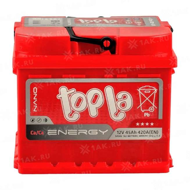 Аккумулятор TOPLA Energy (45 Ah, 12 V) Обратная, R+ LB1 арт.108045 0