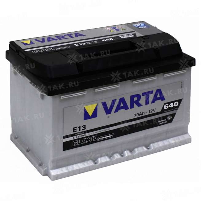 Аккумулятор VARTA Black Dynamic (70 Ah, 12 V) Прямая, L+ L3 арт.570409 0