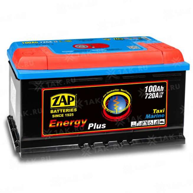 Аккумулятор ZAP ENERGY (100 Ah, 12 V) Обратная, R+ L5 арт.960 07 0