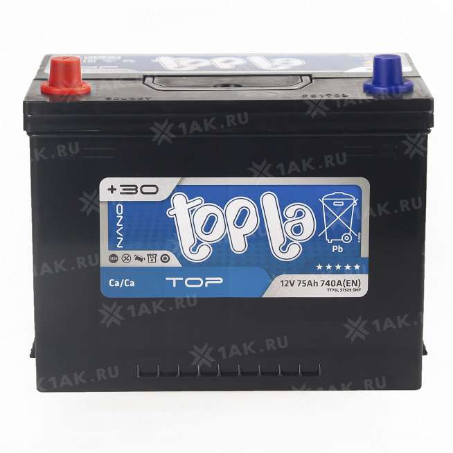 Аккумулятор TOPLA TOP (75 Ah, 12 V) Прямая, L+ D26 арт.118975 0