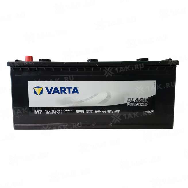 Аккумулятор VARTA PROMOTIVE BLACK (180 Ah, 12 V) Обратная, R+ D5 арт.180 Ah-680033 Varta PromB 0