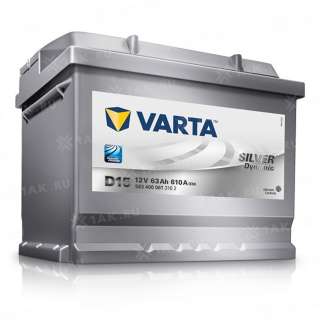 Аккумулятор VARTA Silver Dynamic (63 Ah, 12 V) R+ L2 арт.533086