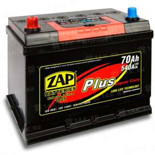 Аккумулятор ZAP PLUS (70 Ah, 12 V) L+ D26 арт.570 24