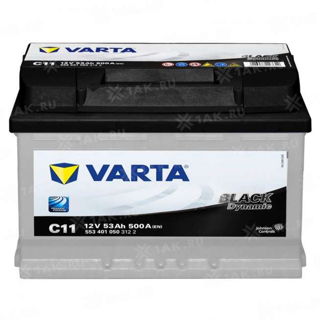 Аккумулятор VARTA Black Dynamic (53 Ач, 12 V) Обратная, R+ LB2 арт.553401 0