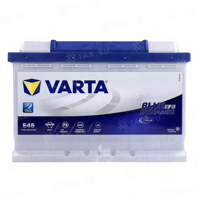 Аккумулятор VARTA Blue Dynamic EFB (70 Ah, 12 V) Обратная, R+ L3 арт.570500 0