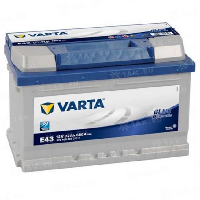 Аккумулятор VARTA Blue Dynamic (72 Ah, 12 V) Обратная, R+ LB3 арт.533092 0