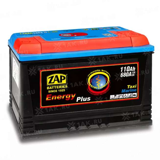 Аккумулятор ZAP ENERGY (110 Ah, 12 V) Обратная, R+ D2 арт.961 07 0