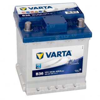 Аккумулятор VARTA Blue Dynamic (44 Ah, 12 V) Обратная, R+ L0 арт.544401