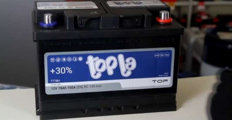 Topla TOP 78 Ah: технические характеристики аккумулятора