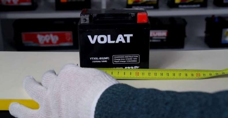 VOLAT (5 A/h), 80A : технические характеристики мотоаккумулятора