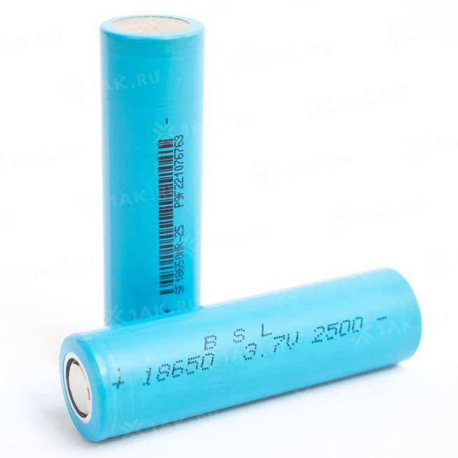 Аккумуляторный элемент BSL 18650 2500 mAh 8C (3.7V, 2.5 А/ч, 20A), Китай 0