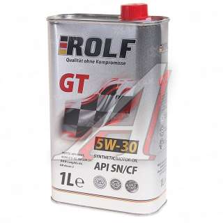 Масло моторное Rolf GT SAE 5W-30 (синт)   1 л