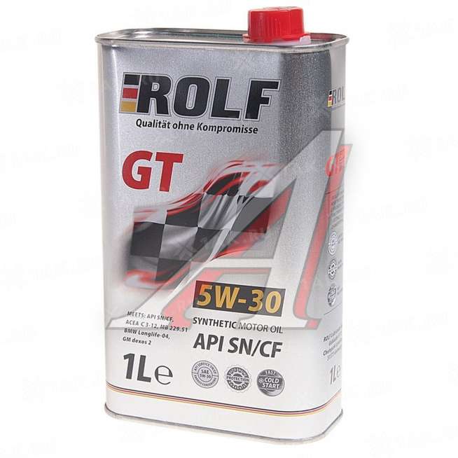 Масло моторное Rolf GT SAE 5W-30 (синт)   1 л 0