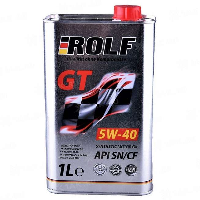 Масло моторное Rolf GT SAE 5W-40 (синт)   1 л 0