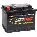 Аккумулятор EUROSTART Extra Power (62 Ah, 12 V) Прямая, L+ LB2 арт.EU621
