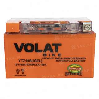 Аккумулятор VOLAT (10 Ah, 12 V) L+ YTZ10S арт.YTZ10S (iGEL)Volat