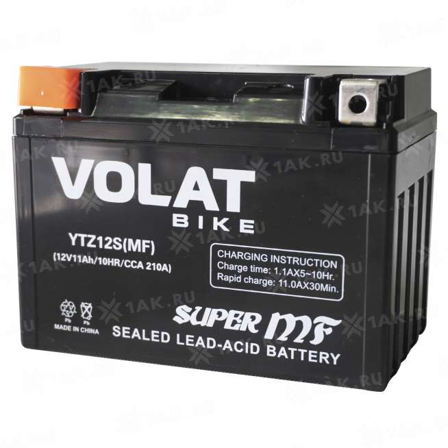 Аккумулятор VOLAT (11 Ah, 12 V) Прямая, L+ YTZ12S арт.YTZ12S(MF)Volat 4