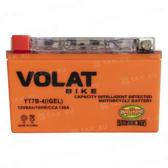 Аккумулятор VOLAT (8 Ah, 12 V) Прямая, L+ YT7B-4 арт.YT7B-4(iGEL)Volat 6