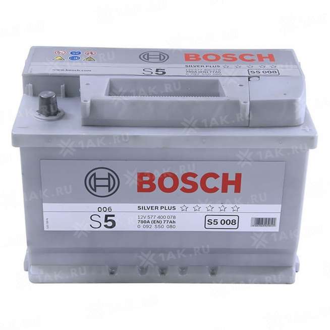 Аккумулятор BOSCH S5 (77 Ah, 12 V) Обратная, R+ L3 арт. 0