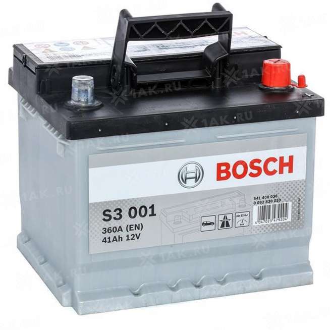 Аккумулятор BOSCH S3 (41Ач, 12 V) Обратная, R+ LB1 арт. 0