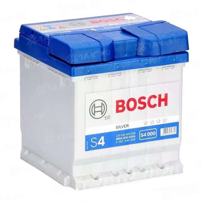 Аккумулятор BOSCH S4 (42 Ah, 12 V) Обратная, R+ L0 арт. 0