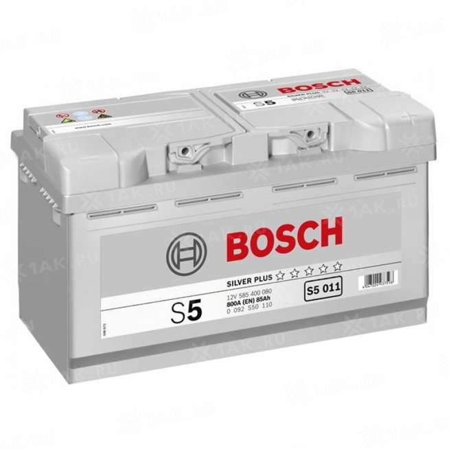 Аккумулятор BOSCH S5 (85 Ah, 12 V) Обратная, R+ LB4 арт. 0