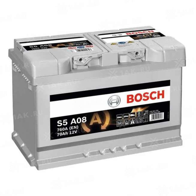 Аккумулятор BOSCH S5 (70 Ah, 12 V) Обратная, R+ L3 арт. 0