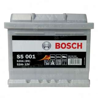 Аккумулятор BOSCH S5 (52 Ah, 12 V) R+ LB1 арт.