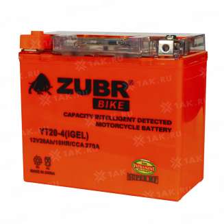 Аккумулятор ZUBR (20 Ач, 12 V) Прямая, L+ YT20-4 арт.YT20-4 (iGEL) 3
