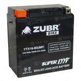 Аккумулятор ZUBR (16 Ah, 12 V) Прямая, L+ YTX16-BS арт.YTX16-BS (MF)