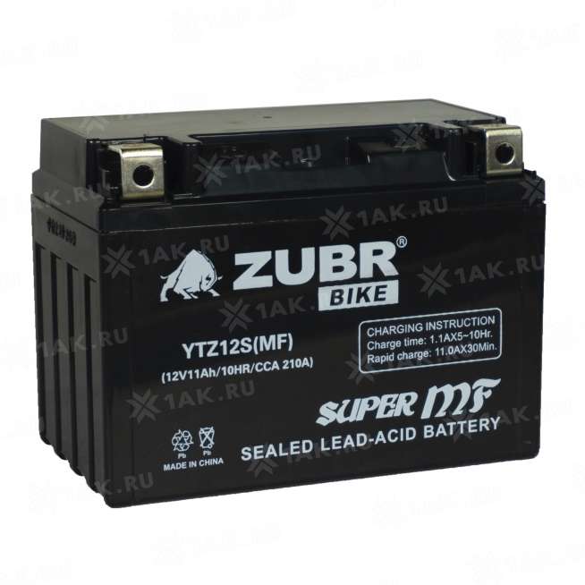 Аккумулятор ZUBR (11 Ah, 12 V) Прямая, L+ YTZ12S арт.YTZ12S (MF) 3