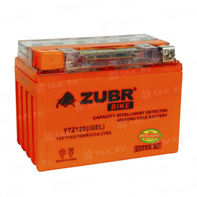 Аккумулятор ZUBR (11 Ah, 12 V) Прямая, L+ YTZ12S арт.YTZ12S (iGEL) 3