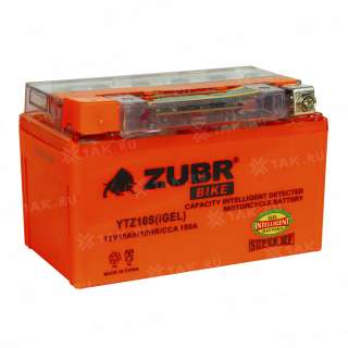 Аккумулятор ZUBR (10 Ah, 12 V) L+ YTZ10S арт.YTZ10S (iGEL)