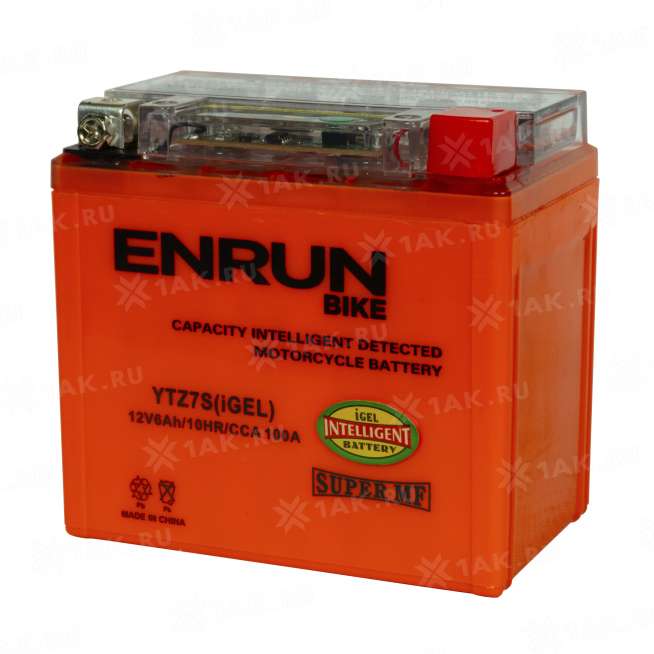 Аккумулятор ENRUN (6 Ah, 12 V) Обратная, R+ YTZ7S арт.YTZ7S (iGEL)Enrun 2