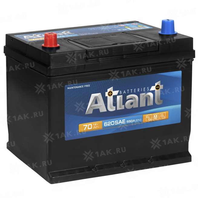 Аккумулятор ATLANT Blue Asia (70 Ah, 12 V) Прямая, L+ D23 арт.ATA701 7