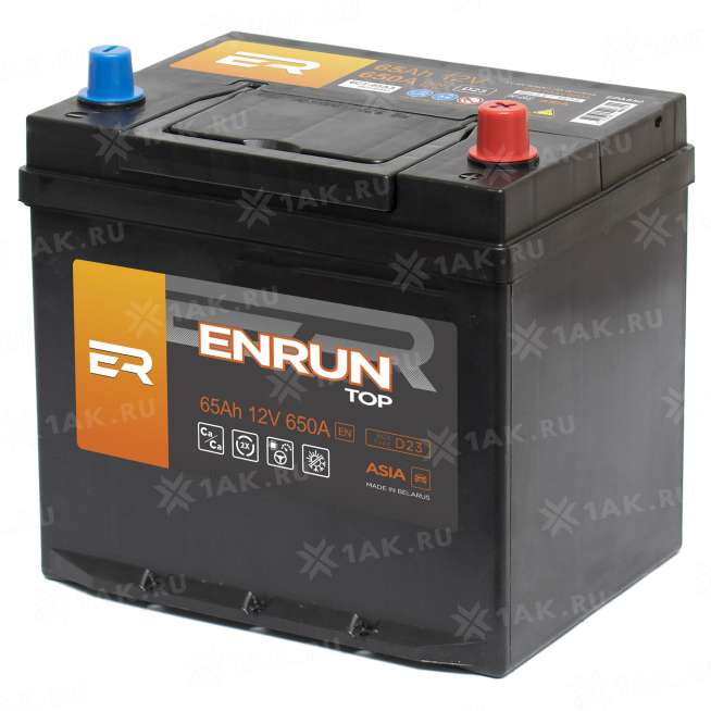 Аккумулятор ENRUN TOP Asia (65 Ah, 12 V) Обратная, R+ D23 арт.EPA650 2