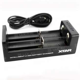 Зарядное устройство XTAR MC2 для аккумуляторных элементов с USB кабелем 2