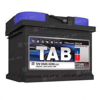 Аккумулятор TAB Polar (45 Ah, 12 V) Обратная, R+ LB1 арт.
