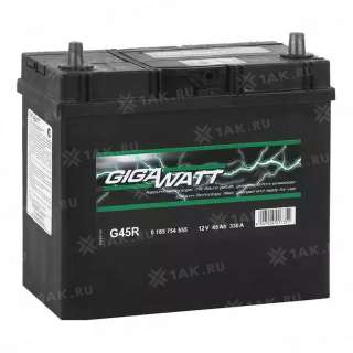 Аккумулятор GIGAWATT (45 Ah, 12 V) Обратная, R+ B24 арт.