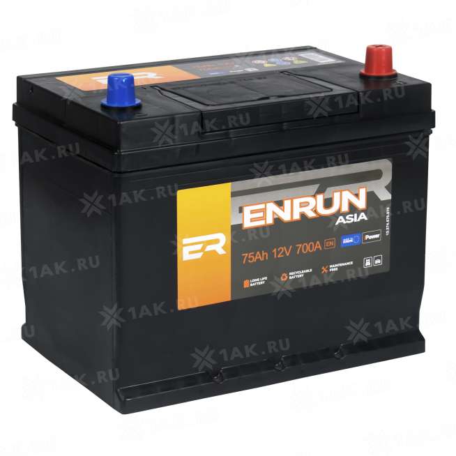 Аккумулятор ENRUN TOP Asia (75 Ah, 12 V) Обратная, R+ D26 арт.EPA750 2