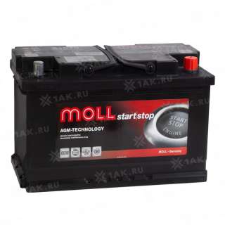 Аккумулятор MOLL AGM (70 Ah, 12 V) R+ L3 арт.