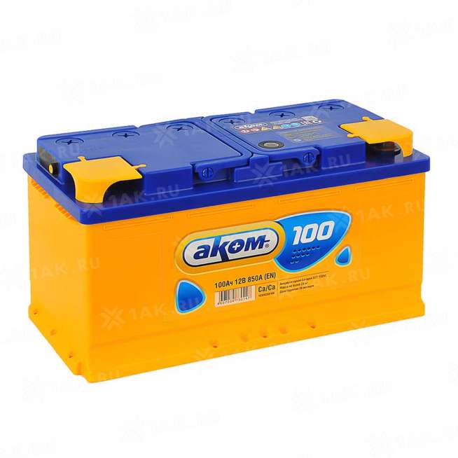 Аккумулятор АКОМ Eurobox (100Ач, 12 V) Прямая, L+ L5 арт.6СТ-100VL 0