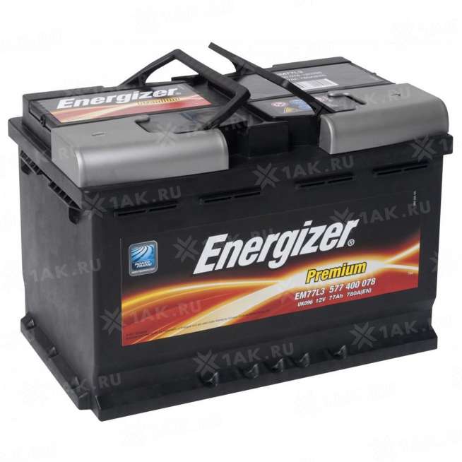 Аккумулятор ENERGIZER (77 Ah, 12 V) Обратная, R+ L3 арт. 0