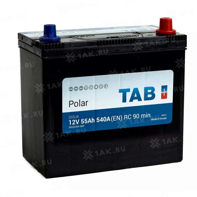 Аккумулятор TAB Polar (55 Ah, 12 V) Обратная, R+ B24 арт. 0